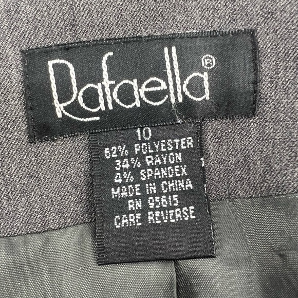 Rafaella Gray Single Breasted Blazer Size 10 Women’s - Picture 2 of 6